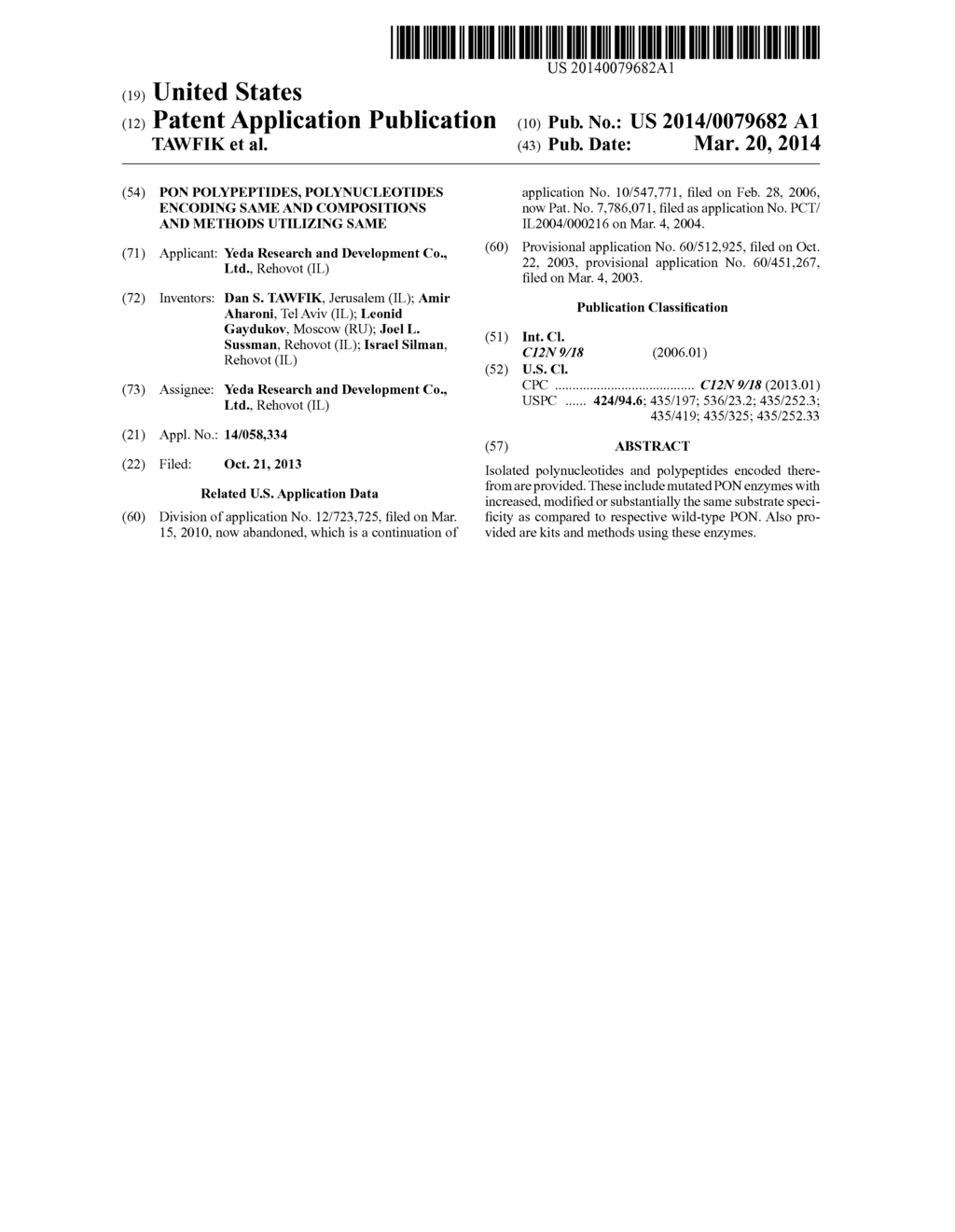 PON POLYPEPTIDES, POLYNUCLEOTIDES ENCODING SAME AND COMPOSITIONS AND     METHODS UTILIZING SAME - diagram, schematic, and image 01