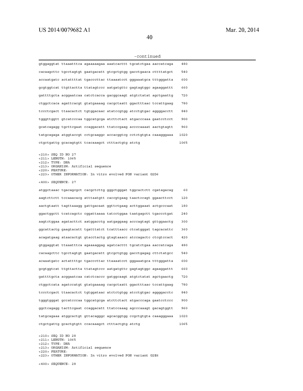 PON POLYPEPTIDES, POLYNUCLEOTIDES ENCODING SAME AND COMPOSITIONS AND     METHODS UTILIZING SAME - diagram, schematic, and image 116