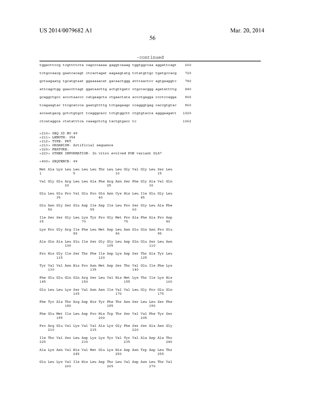 PON POLYPEPTIDES, POLYNUCLEOTIDES ENCODING SAME AND COMPOSITIONS AND     METHODS UTILIZING SAME - diagram, schematic, and image 132