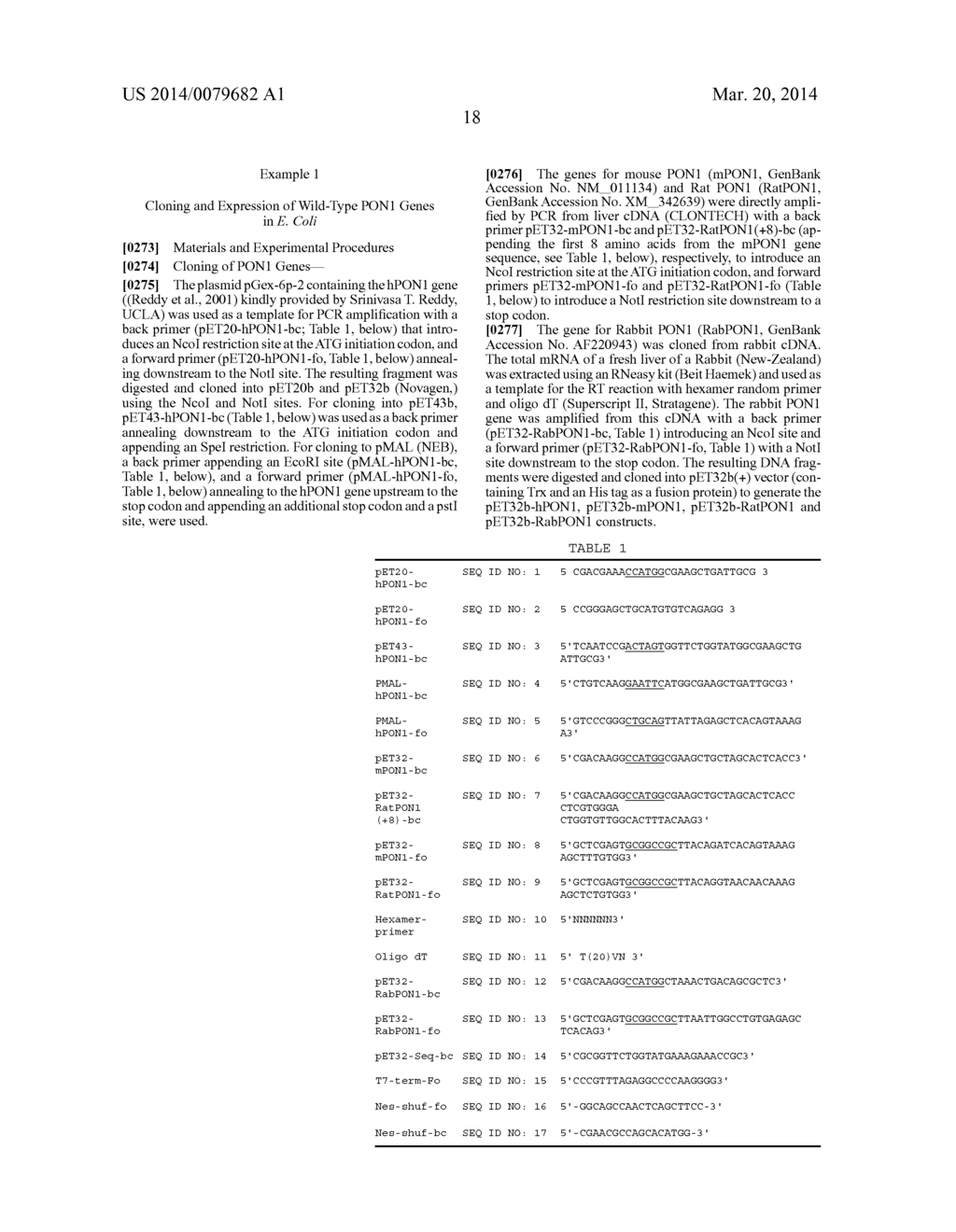 PON POLYPEPTIDES, POLYNUCLEOTIDES ENCODING SAME AND COMPOSITIONS AND     METHODS UTILIZING SAME - diagram, schematic, and image 94