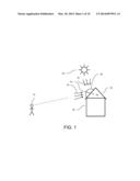 ROOFING MATERIAL WITH SURFACE TREATMENT AND SHADOW AREA diagram and image