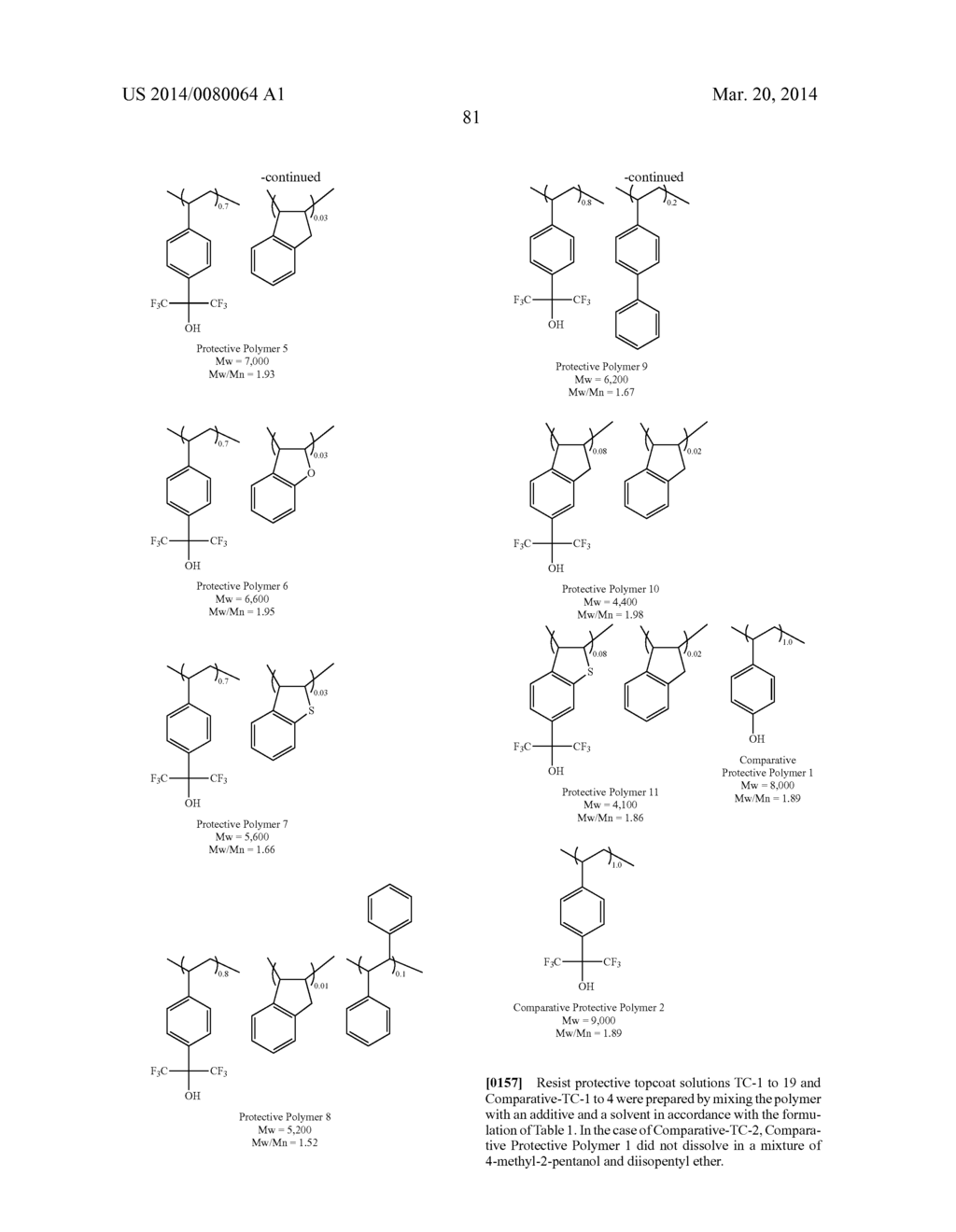 RESIST PROTECTIVE FILM-FORMING COMPOSITION AND PATTERNING PROCESS - diagram, schematic, and image 82