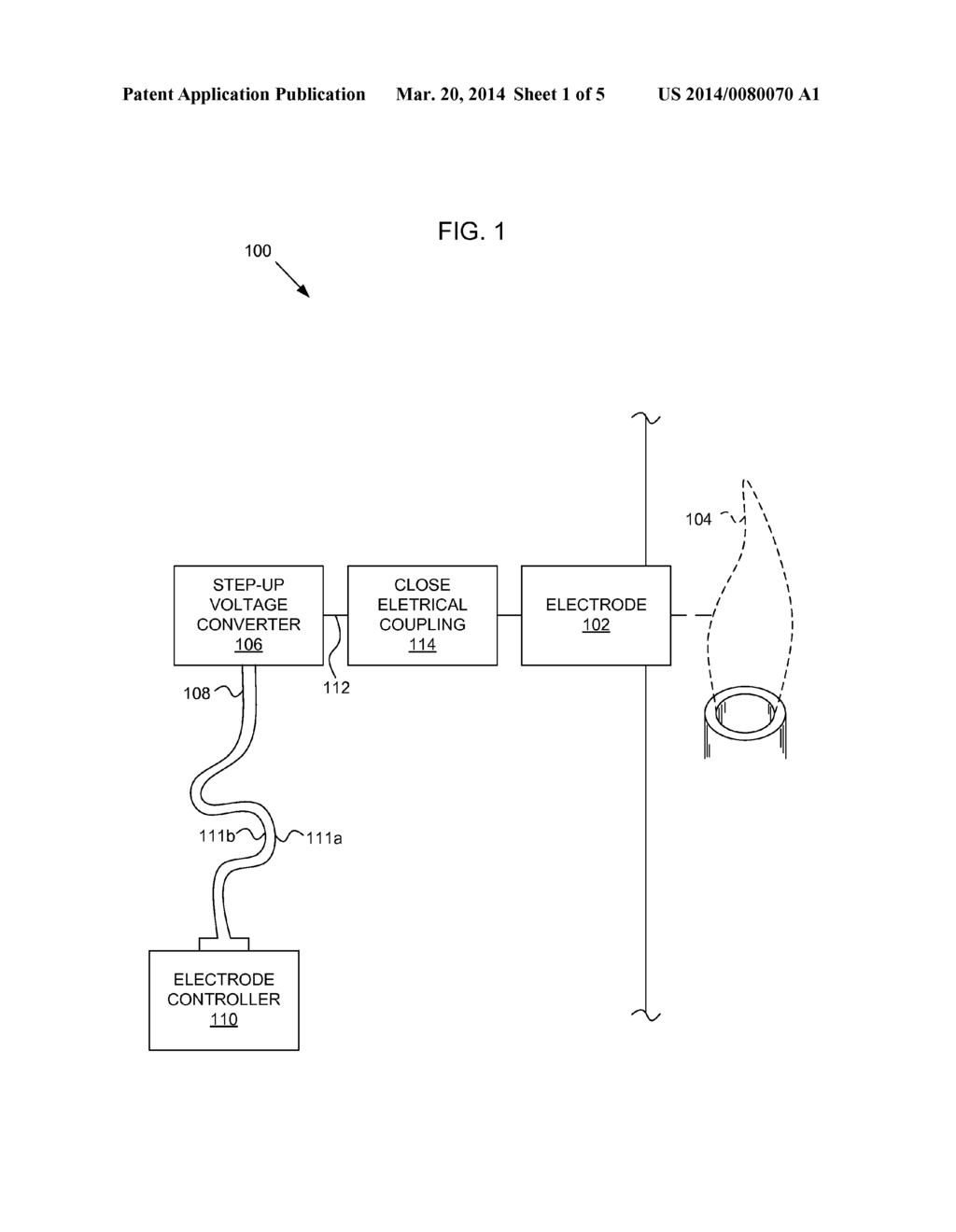 CLOSE-COUPLED STEP-UP VOLTAGE CONVERTER AND ELECTRODE FOR A COMBUSTION     SYSTEM - diagram, schematic, and image 02