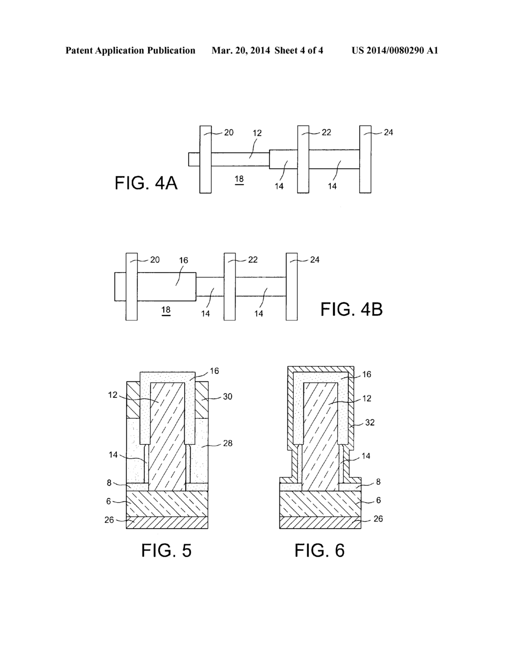 METHOD OF SELECTIVE GROWTH WITHOUT CATALYST ON A SEMICONDUCTING STRUCTURE - diagram, schematic, and image 05