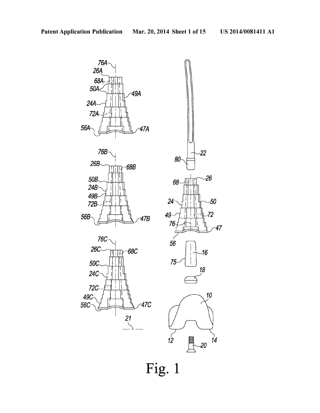 SURGICAL INSTRUMENT SYSTEM WITH MULTIPLE LENGTHS OF BROACHES SHARING A     COMMON GEOMETRY - diagram, schematic, and image 02