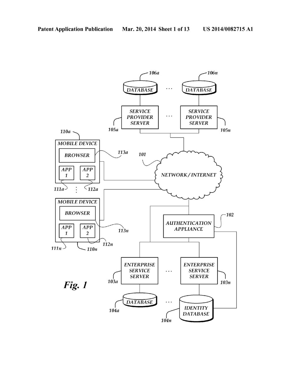 MOBILE MULTIFACTOR SINGLE-SIGN-ON AUTHENTICATION - diagram, schematic, and image 02