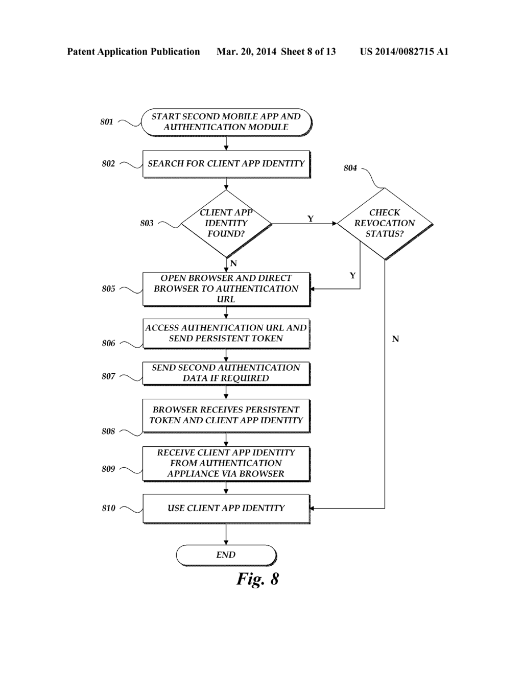 MOBILE MULTIFACTOR SINGLE-SIGN-ON AUTHENTICATION - diagram, schematic, and image 09