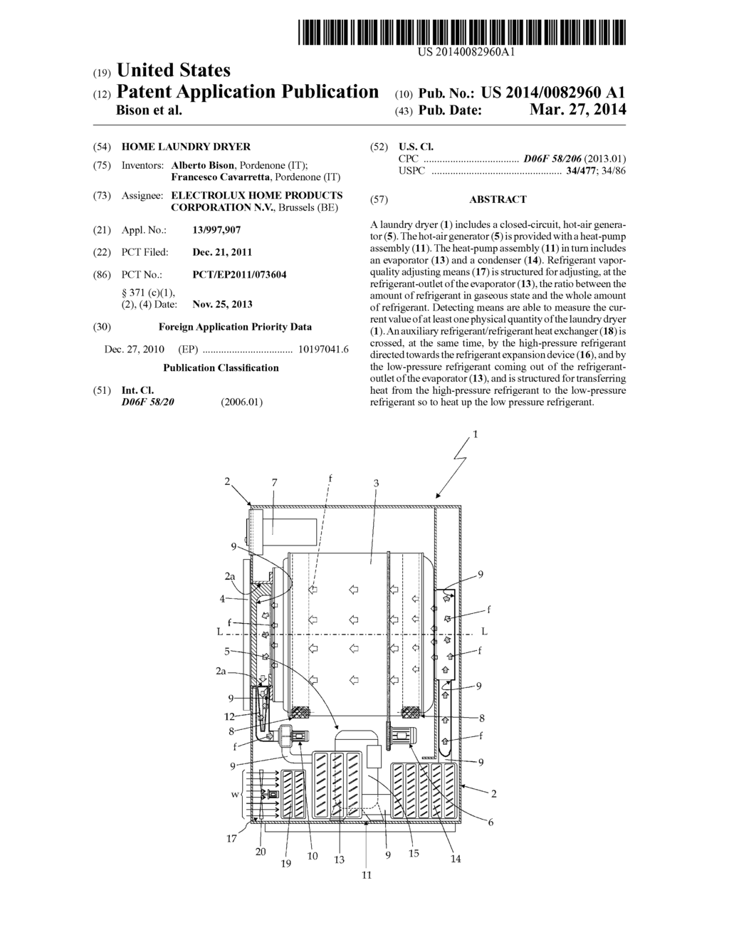 HOME LAUNDRY DRYER - diagram, schematic, and image 01