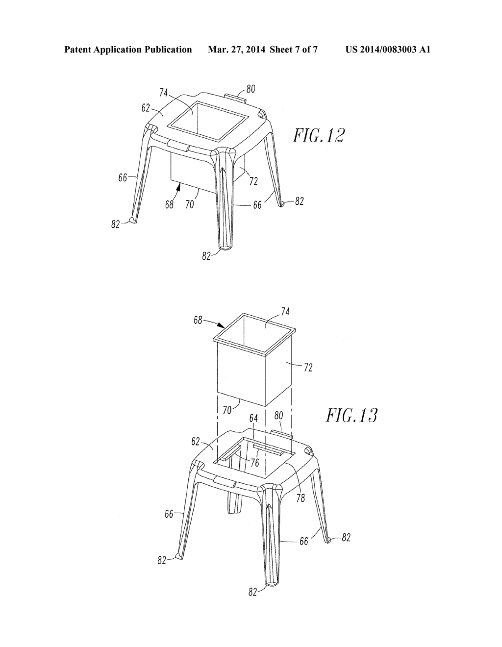 STACKABLE HOLDER OR PLANTER FOR POTTED PLANTS - diagram, schematic, and image 08