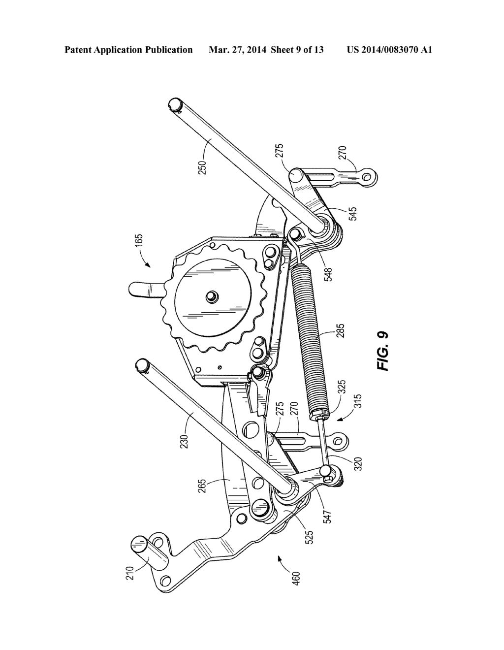 LAWN MOWER DECK LIFTING ASSEMBLY - diagram, schematic, and image 10