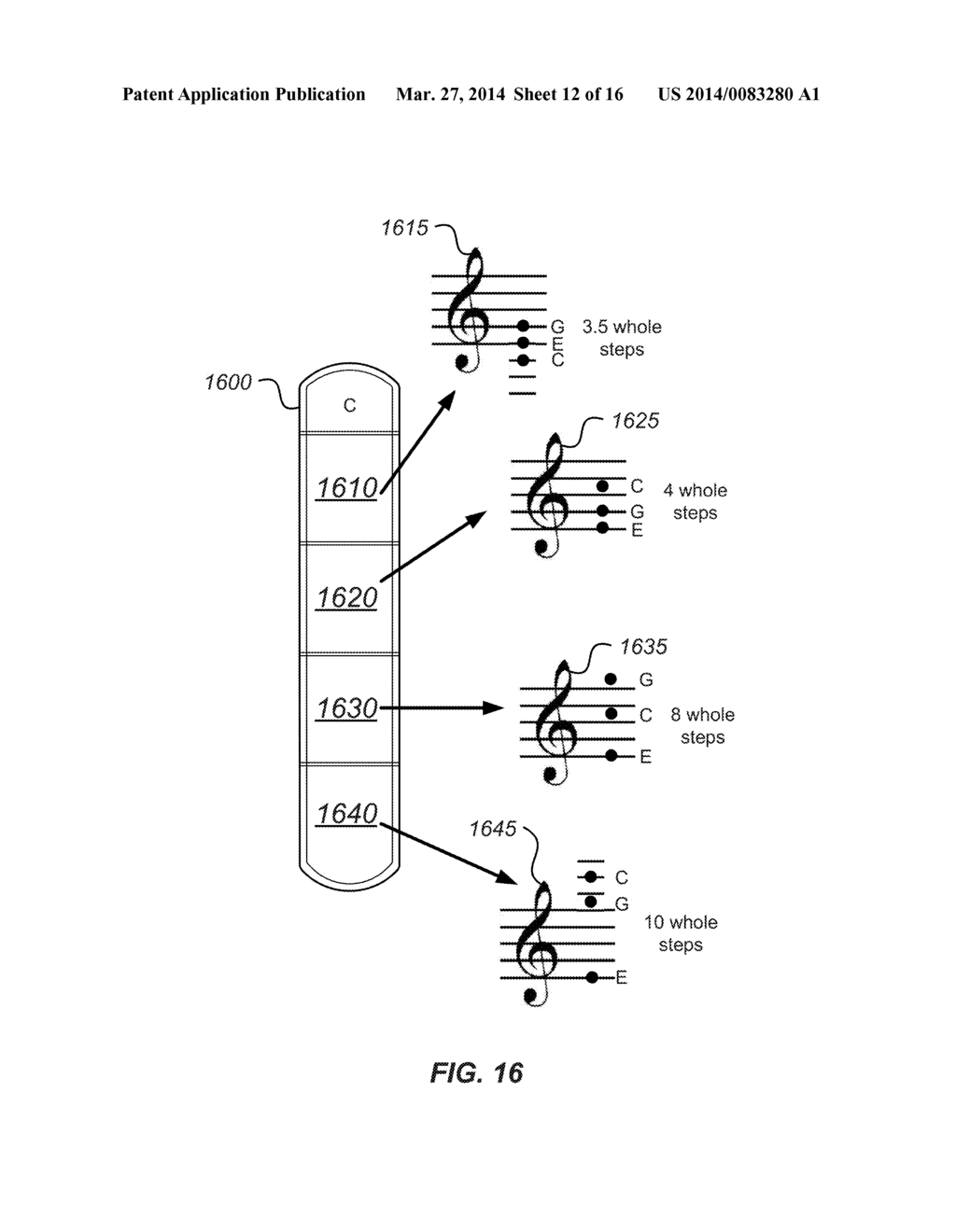 DETERMINING THE CHARACTERISTIC OF A PLAYED NOTE ON A VIRTUAL INSTRUMENT - diagram, schematic, and image 13