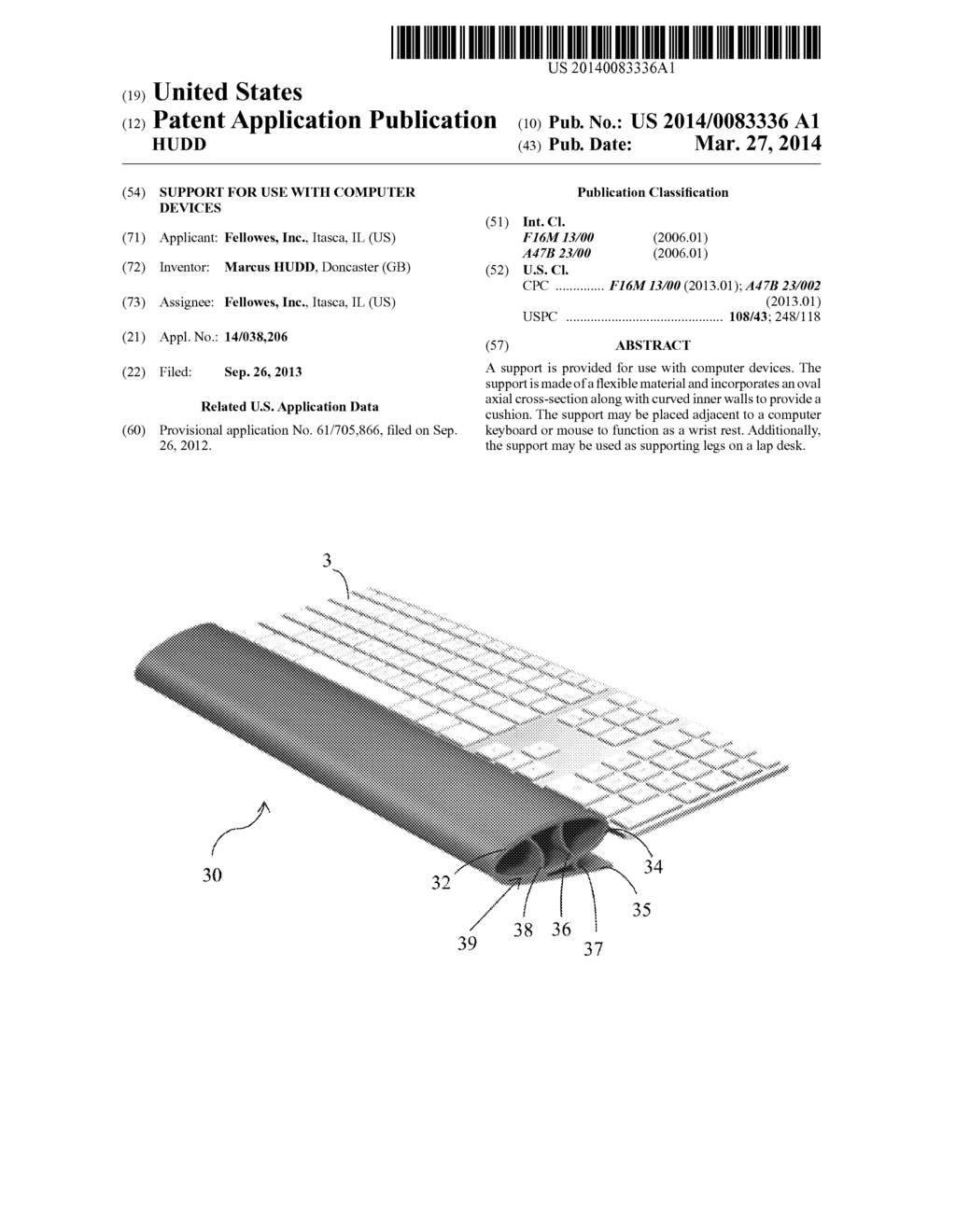 SUPPORT FOR USE WITH COMPUTER DEVICES - diagram, schematic, and image 01