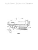 TOY LAUNCH APPARATUS WITH DART MAGAZINE AND AUTOMATICALLY RETRACTING DART     TUBE diagram and image