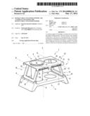 RETRACTABLE CONTAINER SUPPORT AND A VEHICLE CONTAINING THE RETRACTABLE     CONTAINER SUPPORT diagram and image