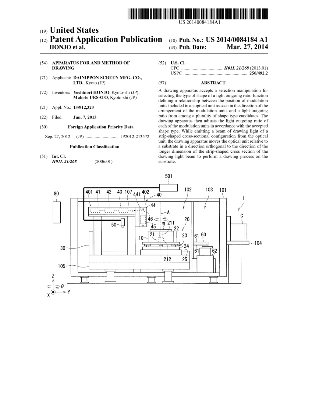 APPARATUS FOR AND METHOD OF DRAWING - diagram, schematic, and image 01