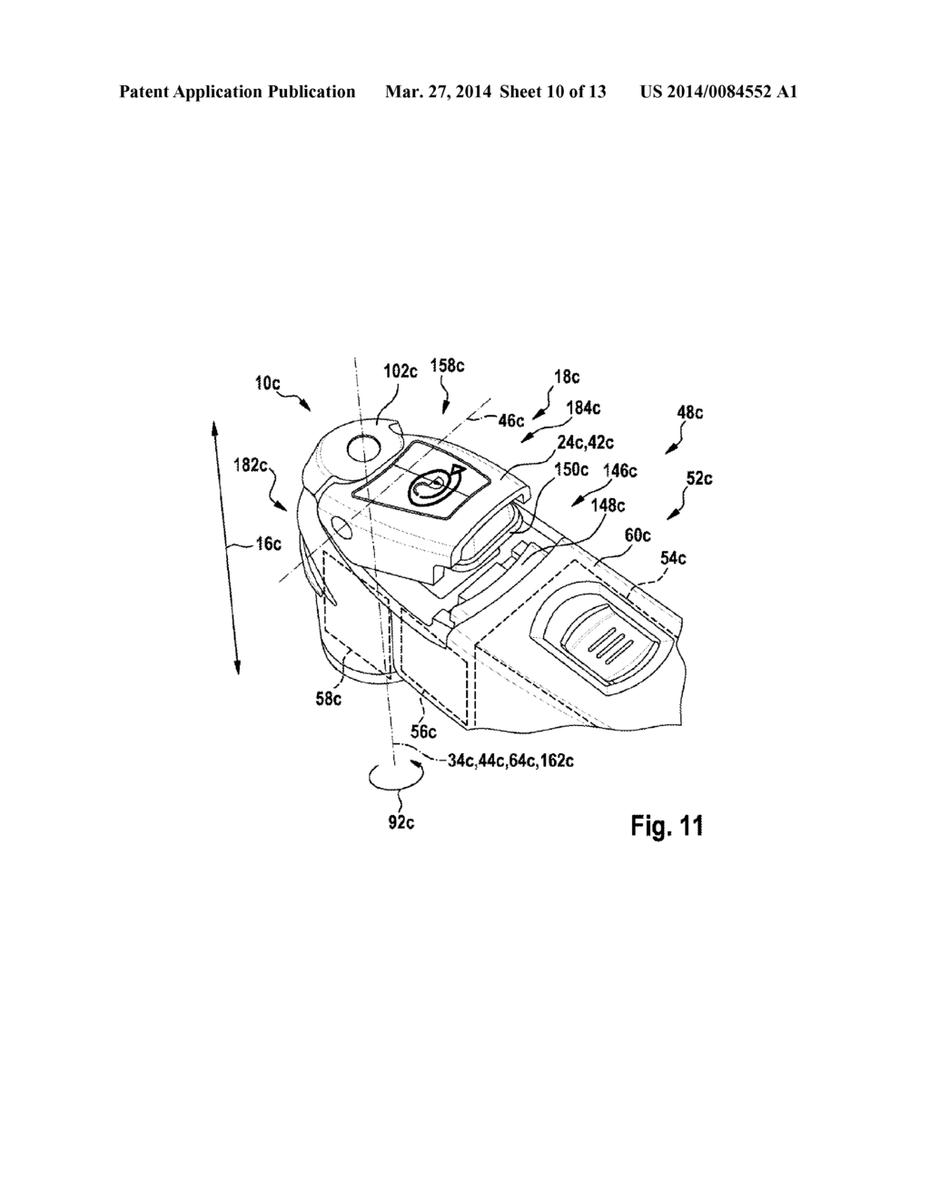 CLAMPING DEVICE FOR A HAND-HELD POWER TOOL - diagram, schematic, and image 11