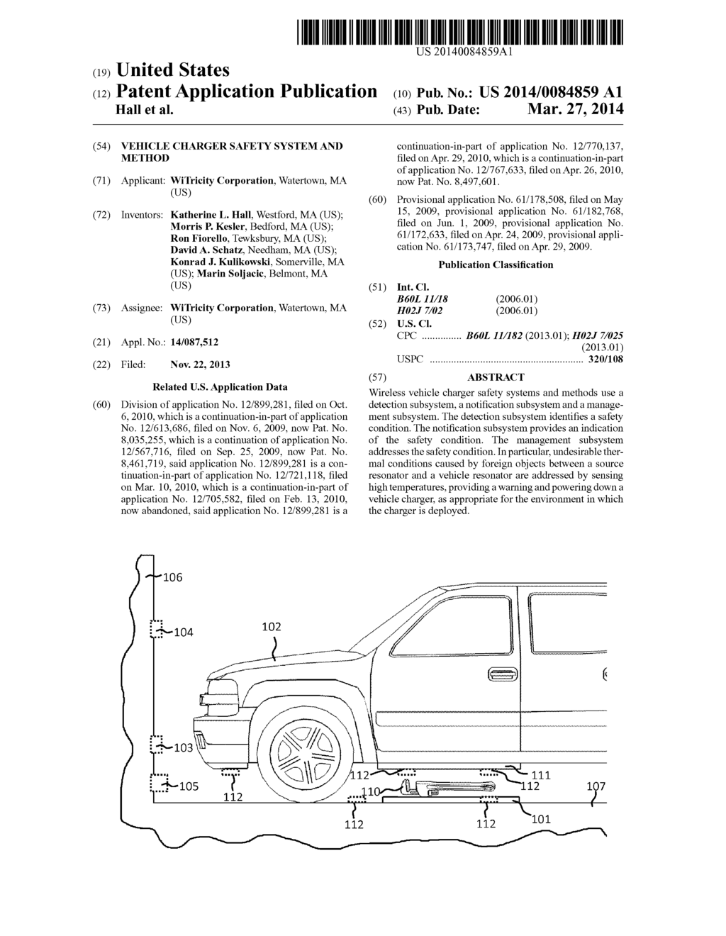Vehicle Charger Safety System and Method - diagram, schematic, and image 01