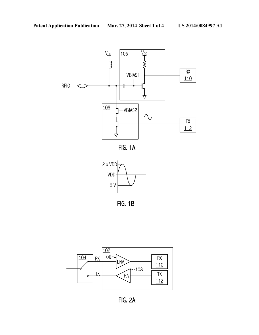 TRANSMIT/RECEIVE SWITCH WITH SERIES, DOUBLY-FLOATING DEVICE AND SWITCHED     BIAS VOLTAGE - diagram, schematic, and image 02