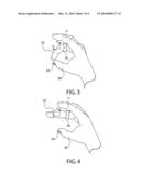 METHOD AND APPARATUS FOR RESPONDING TO INPUT BASED UPON RELATIVE FINGER     POSITION diagram and image