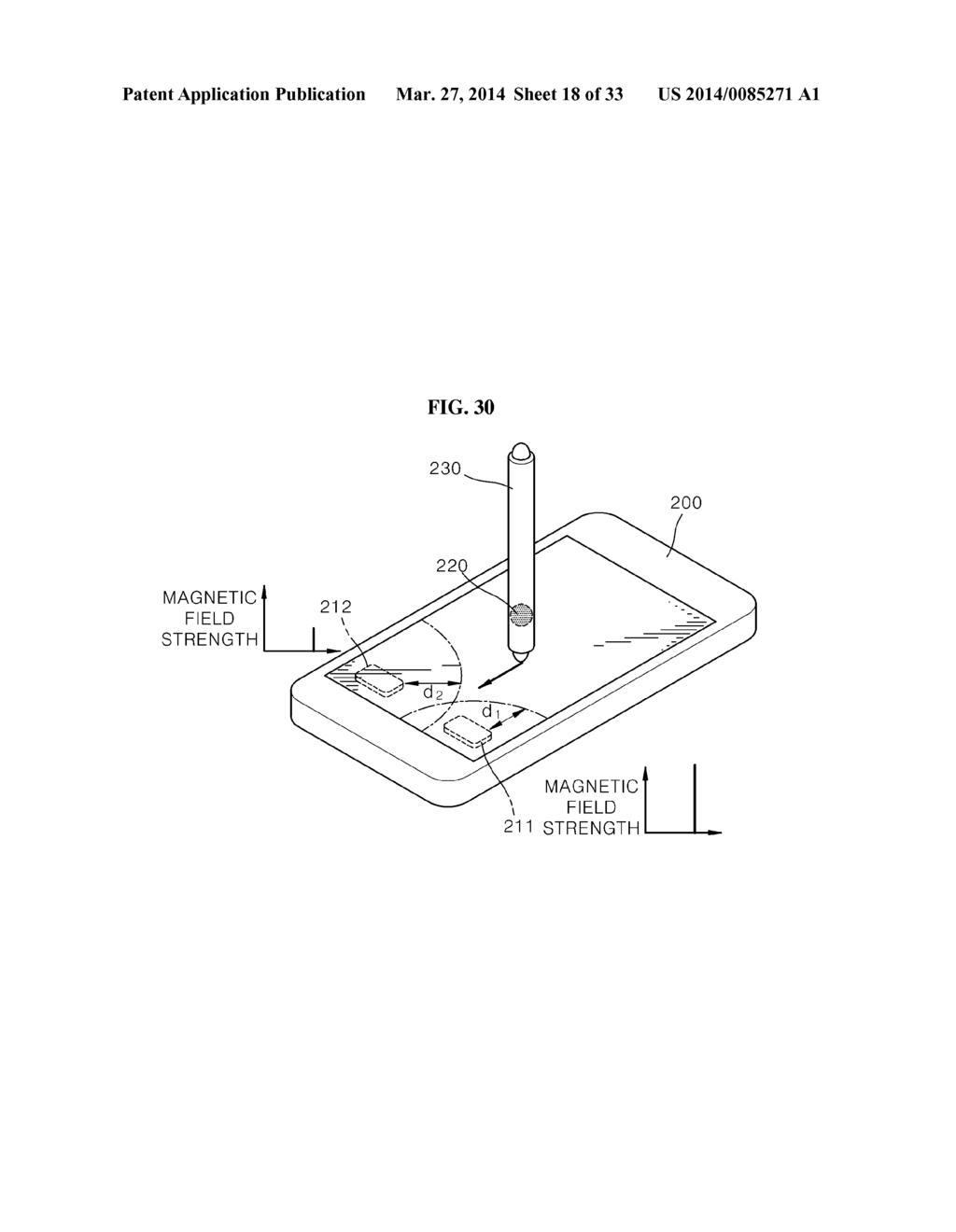 SYSTEM, METHOD FOR CONTROLLING USER TERMINAL USING MAGNETIC FIELD, USER     TERMINAL COMPRISING THE SAME - diagram, schematic, and image 19