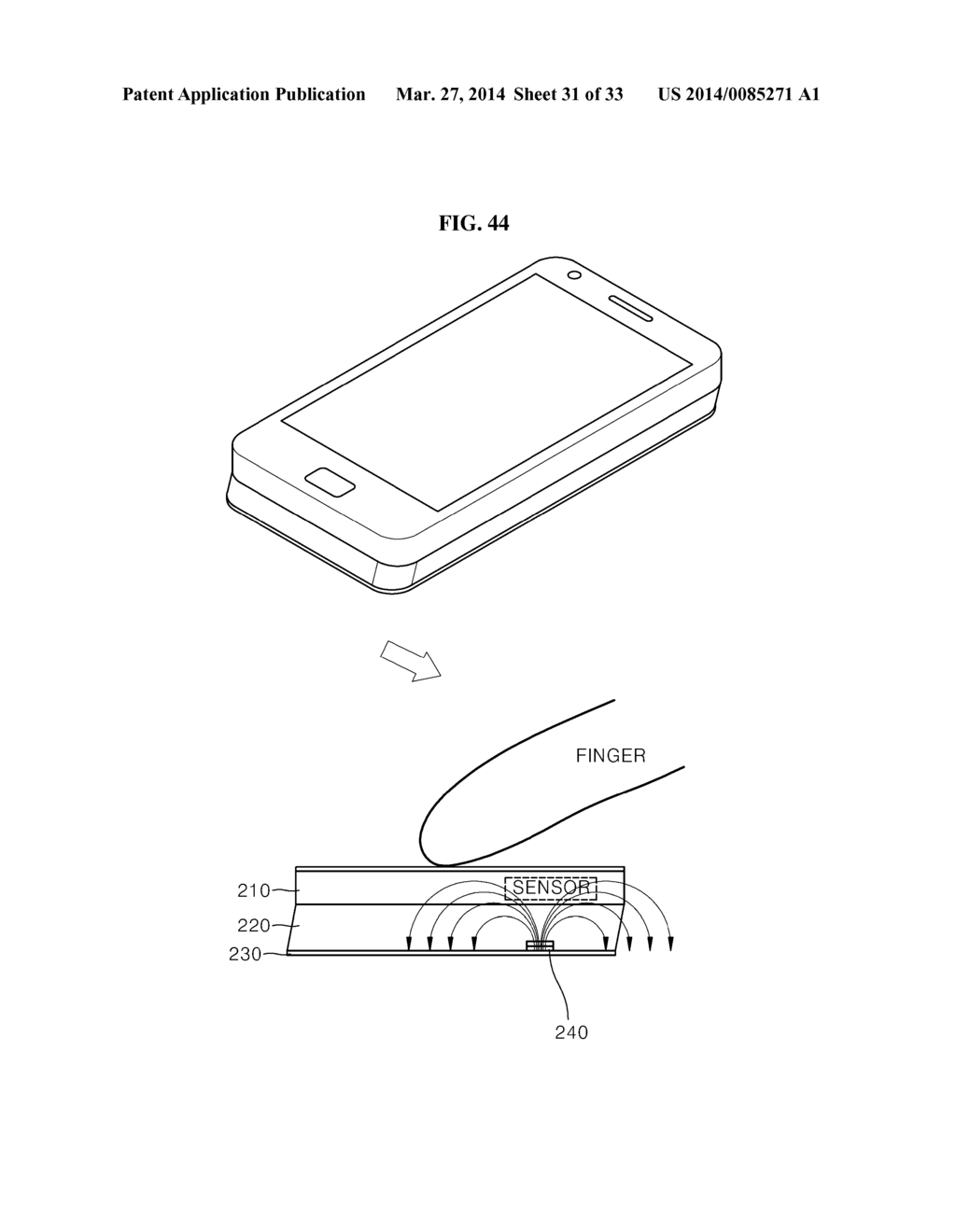 SYSTEM, METHOD FOR CONTROLLING USER TERMINAL USING MAGNETIC FIELD, USER     TERMINAL COMPRISING THE SAME - diagram, schematic, and image 32