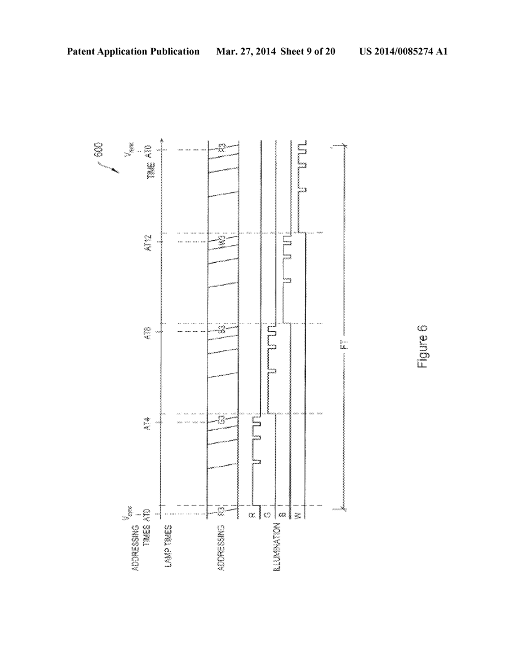 DISPLAY DEVICES AND DISPLAY ADDRESSING METHODS UTILIZING VARIABLE ROW     LOADING TIMES - diagram, schematic, and image 10