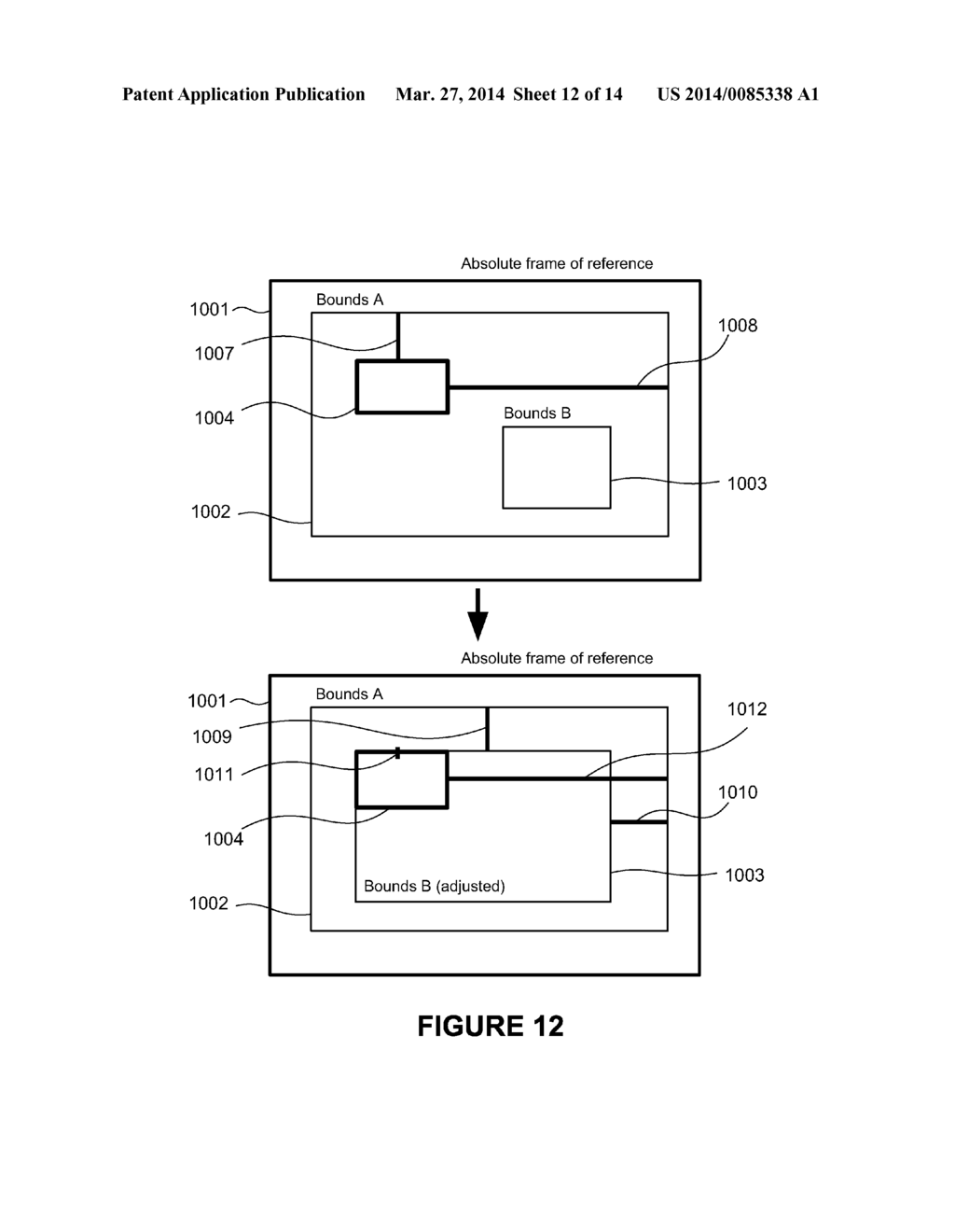 Systems and Methods for Managing the Positioning and Sizing of Objects in     Electronic Content - diagram, schematic, and image 13