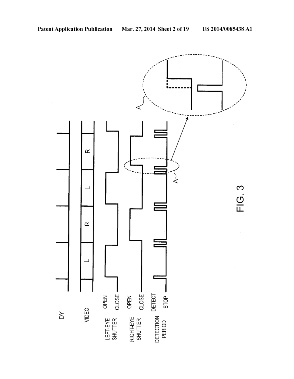 STEREOSCOPIC SPECTACLES CONTROL DEVICE, DISPLAY DEVICE, AND STEREOSCOPIC     SPECTACLES CONTROL METHOD - diagram, schematic, and image 03