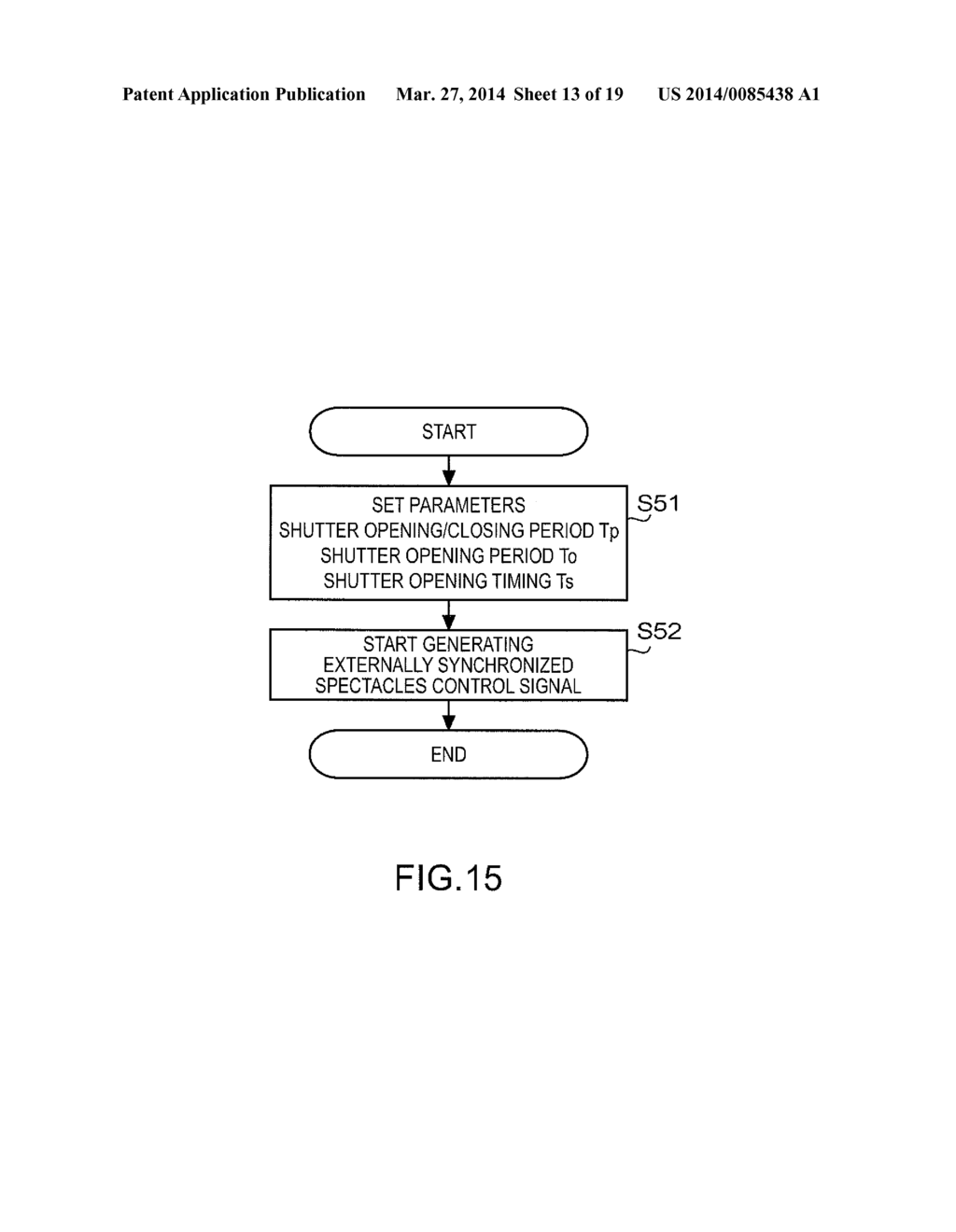 STEREOSCOPIC SPECTACLES CONTROL DEVICE, DISPLAY DEVICE, AND STEREOSCOPIC     SPECTACLES CONTROL METHOD - diagram, schematic, and image 14