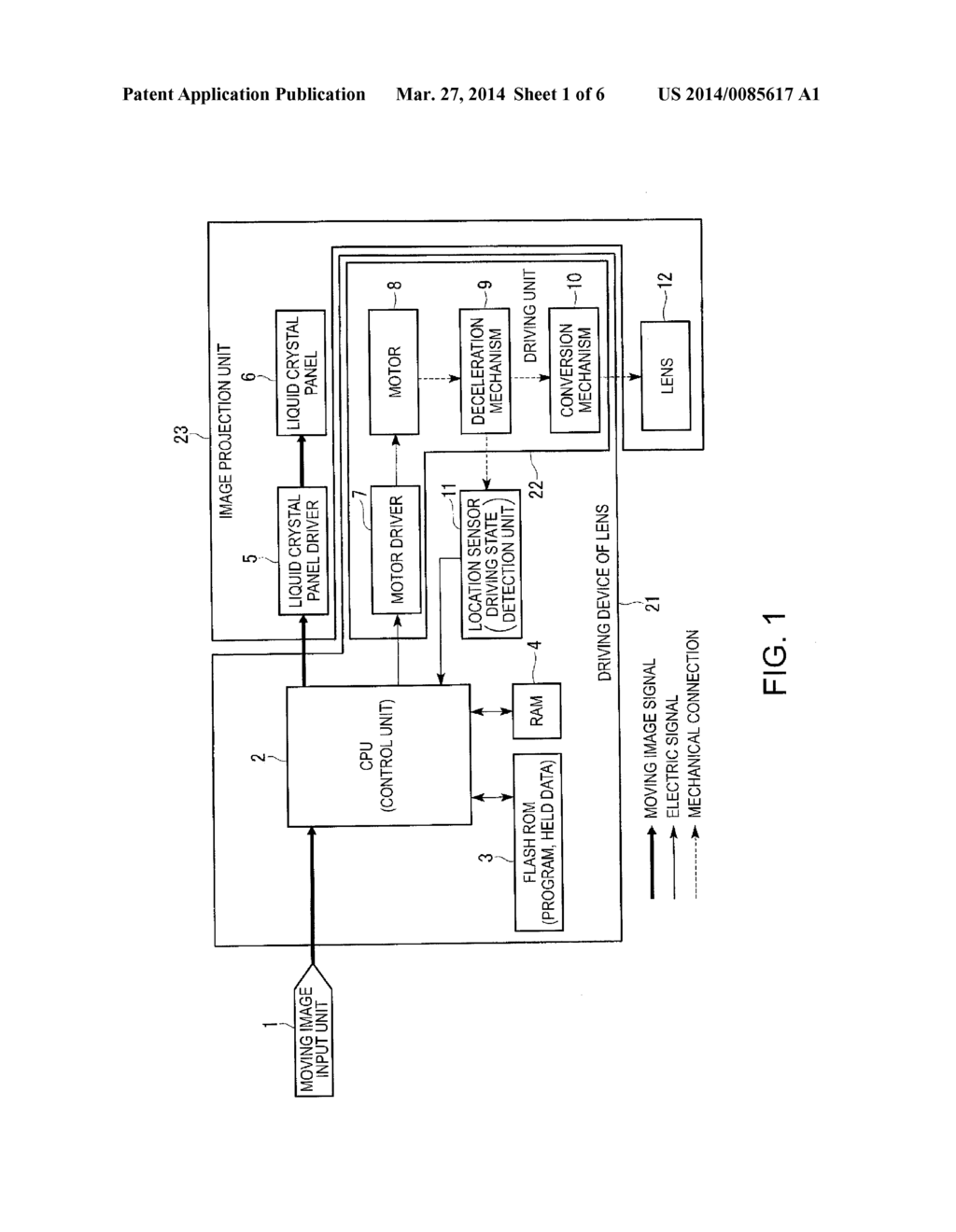 DRIVING DEVICE, PROJECTOR, AND DRIVING METHOD - diagram, schematic, and image 02