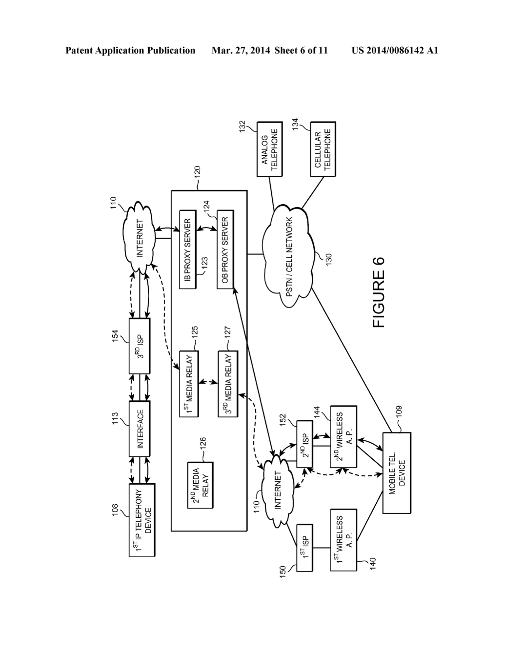 SYSTEMS AND METHODS OF ROUTING IP TELEPHONY DATA PACKET COMMUNICATIONS - diagram, schematic, and image 07