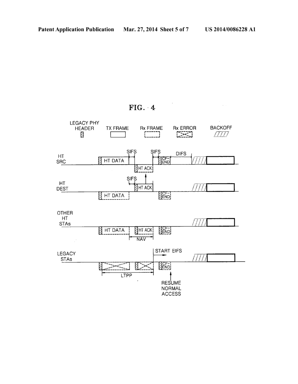 METHOD AND APPARATUS FOR TRANSMITTING DATA FRAME USING CHANNEL BONDING IN     WIRELESS LAN - diagram, schematic, and image 06