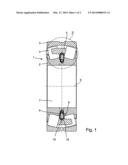 ANTI-FRICTION BEARING, IN PARTICULAR TWO-ROW ANTI-FRICTION BEARING, HAVING     A POWER GENERATION UNIT, IN PARTICULAR FOR MOUNTING A ROLLER diagram and image