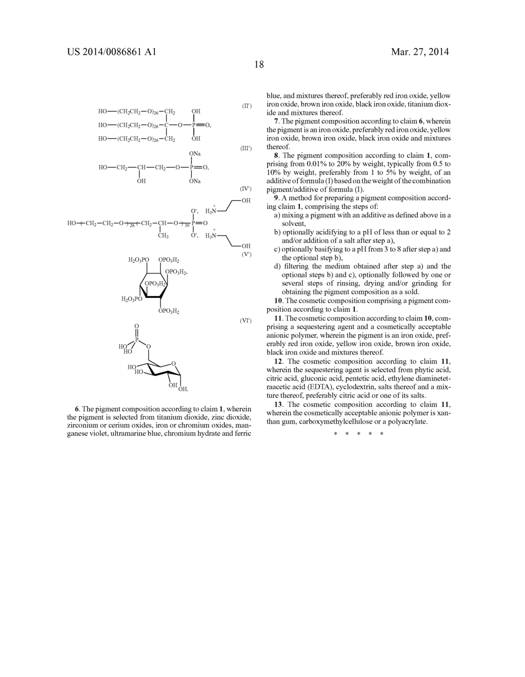 HYDROPHILIC TREATED PIGMENTS DISPERSIBLE IN A COSMETIC COMPOSITION - diagram, schematic, and image 20