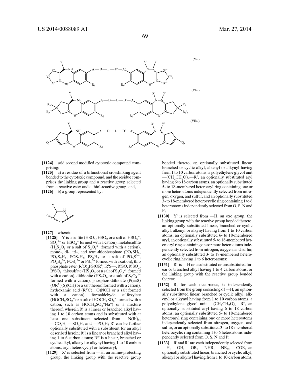 CYTOTOXIC BENZODIAZEPINE DERIVATIVES AND METHODS OF PREPARATION - diagram, schematic, and image 121