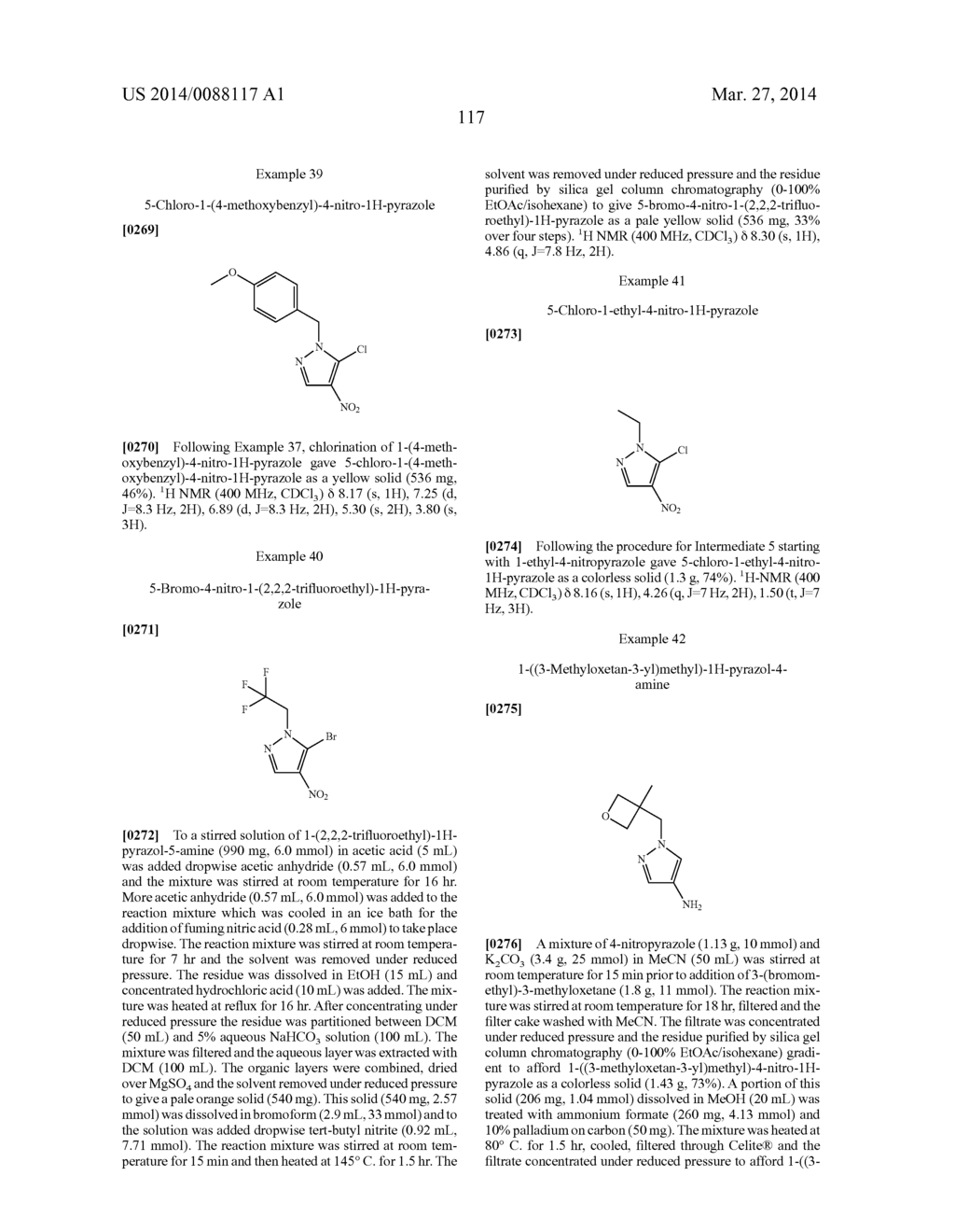 CYCLIC ETHER PYRAZOL-4-YL-HETEROCYCLYL-CARBOXAMIDE COMPOUNDS AND METHODS     OF USE - diagram, schematic, and image 126