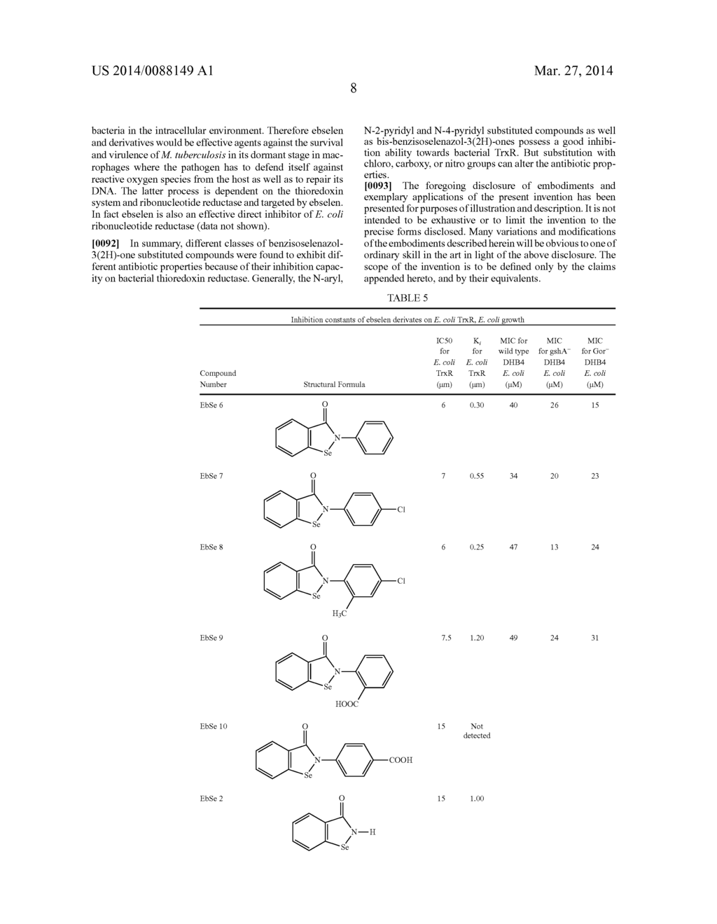 BACTERIAL THIOREDOXIN REDUCTASE INHIBITORS AND METHODS FOR USE THEREOF - diagram, schematic, and image 31