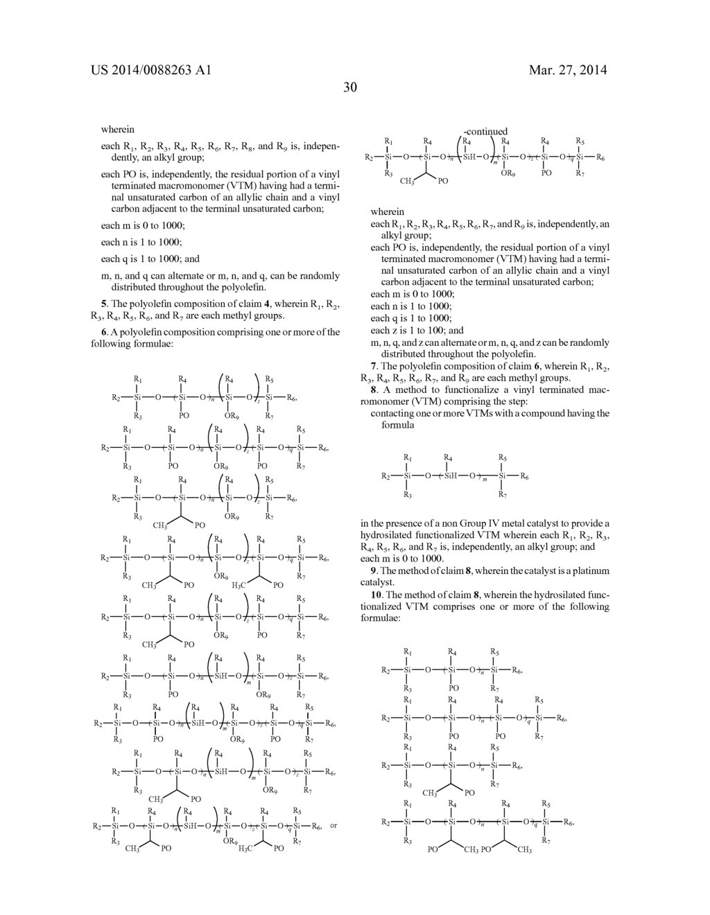 Hydrosilation of Vinyl-Terminated Macromonomers - diagram, schematic, and image 39