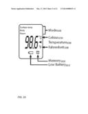 NON-CONTACT THERMOMETER SENSING A CAROTID ARTERY diagram and image