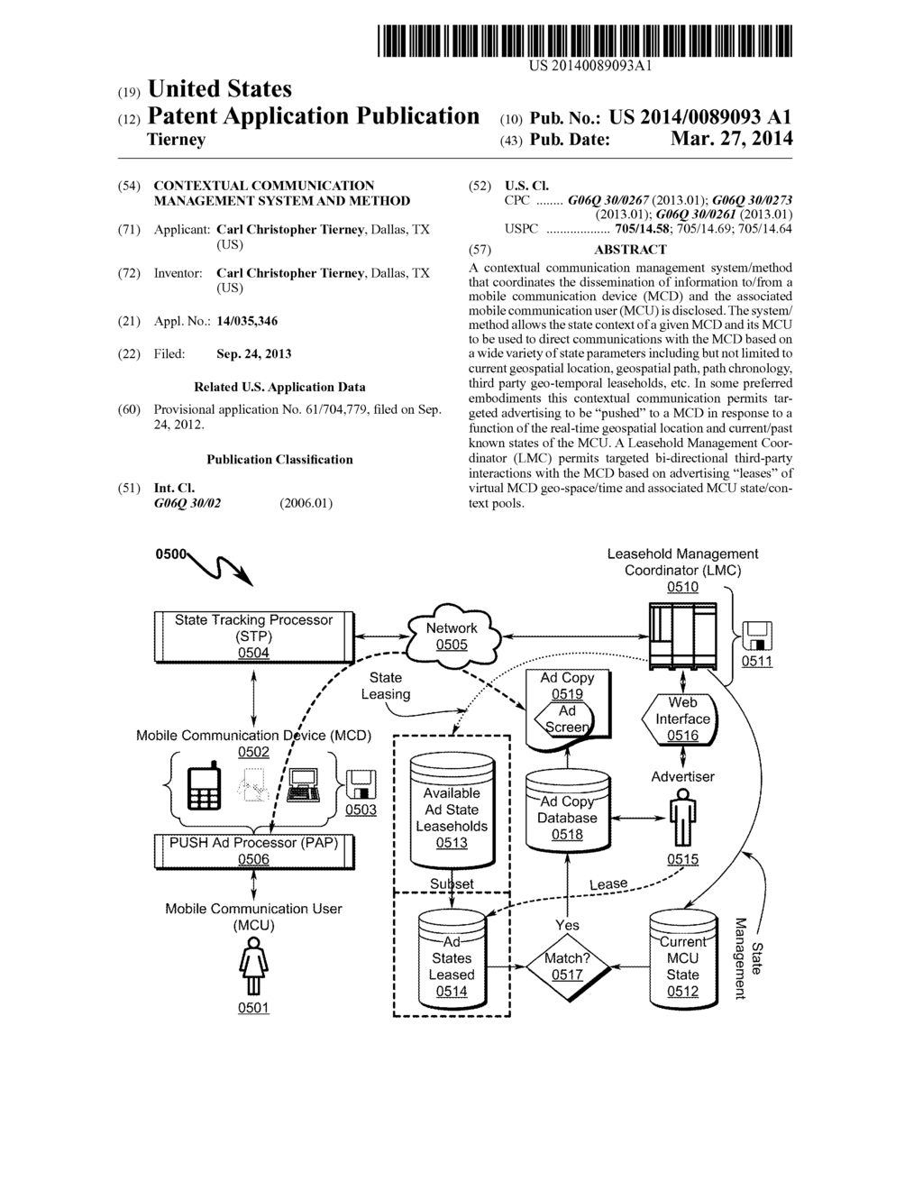 Contextual Communication Management System and Method - diagram, schematic, and image 01