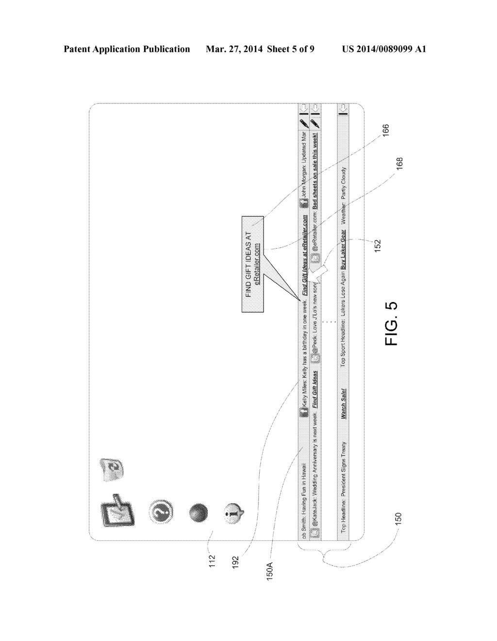 INTERACTIVE SOCIAL MEDIA TICKER - diagram, schematic, and image 06