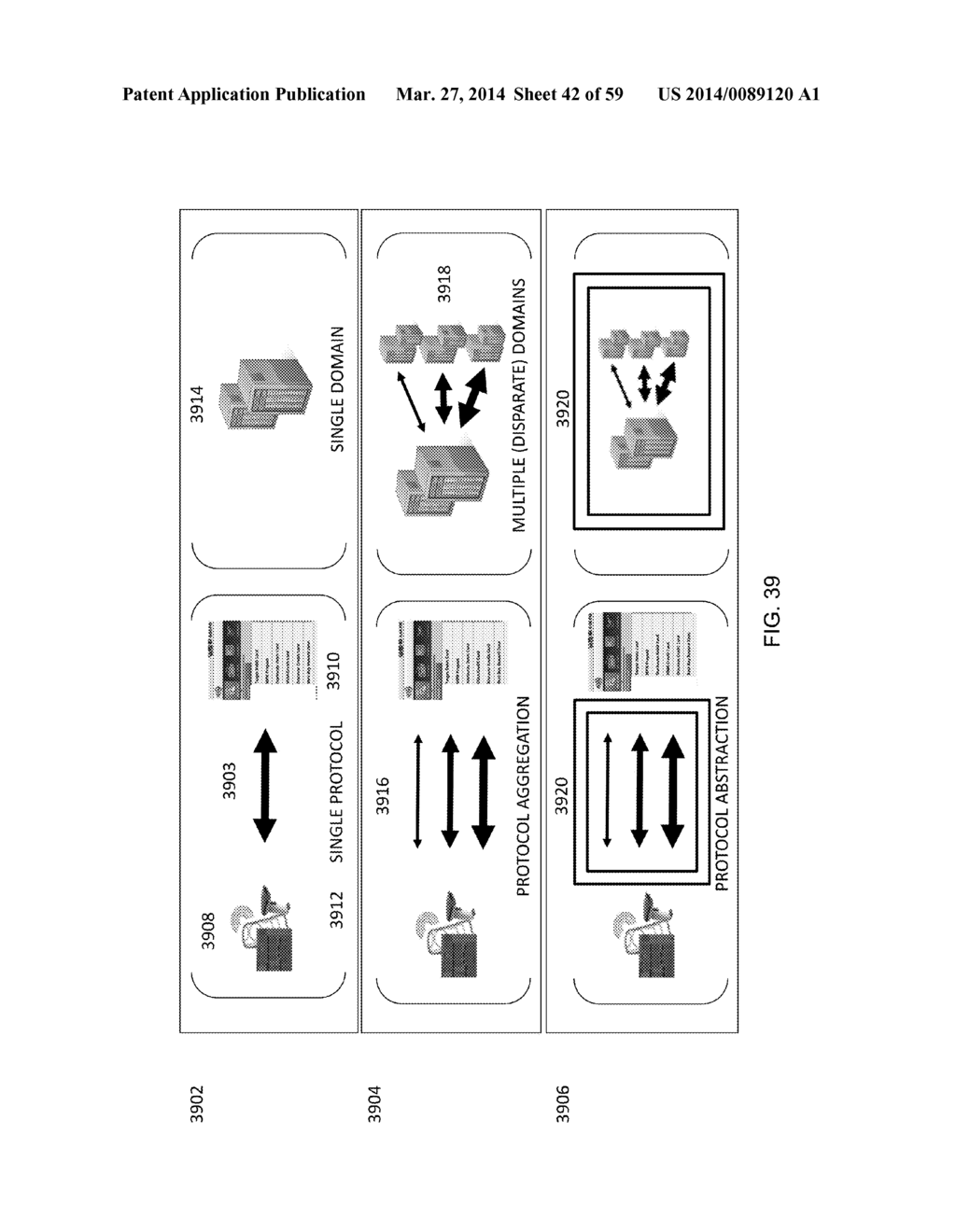 AGGREGATING MULTIPLE TRANSACTION PROTOCOLS FOR TRANSACTING BETWEEN A     PLURALITY OF DISTINCT PAYMENT ACQUIRING DEVICES AND A TRANSACTION     ACQUIRER - diagram, schematic, and image 43