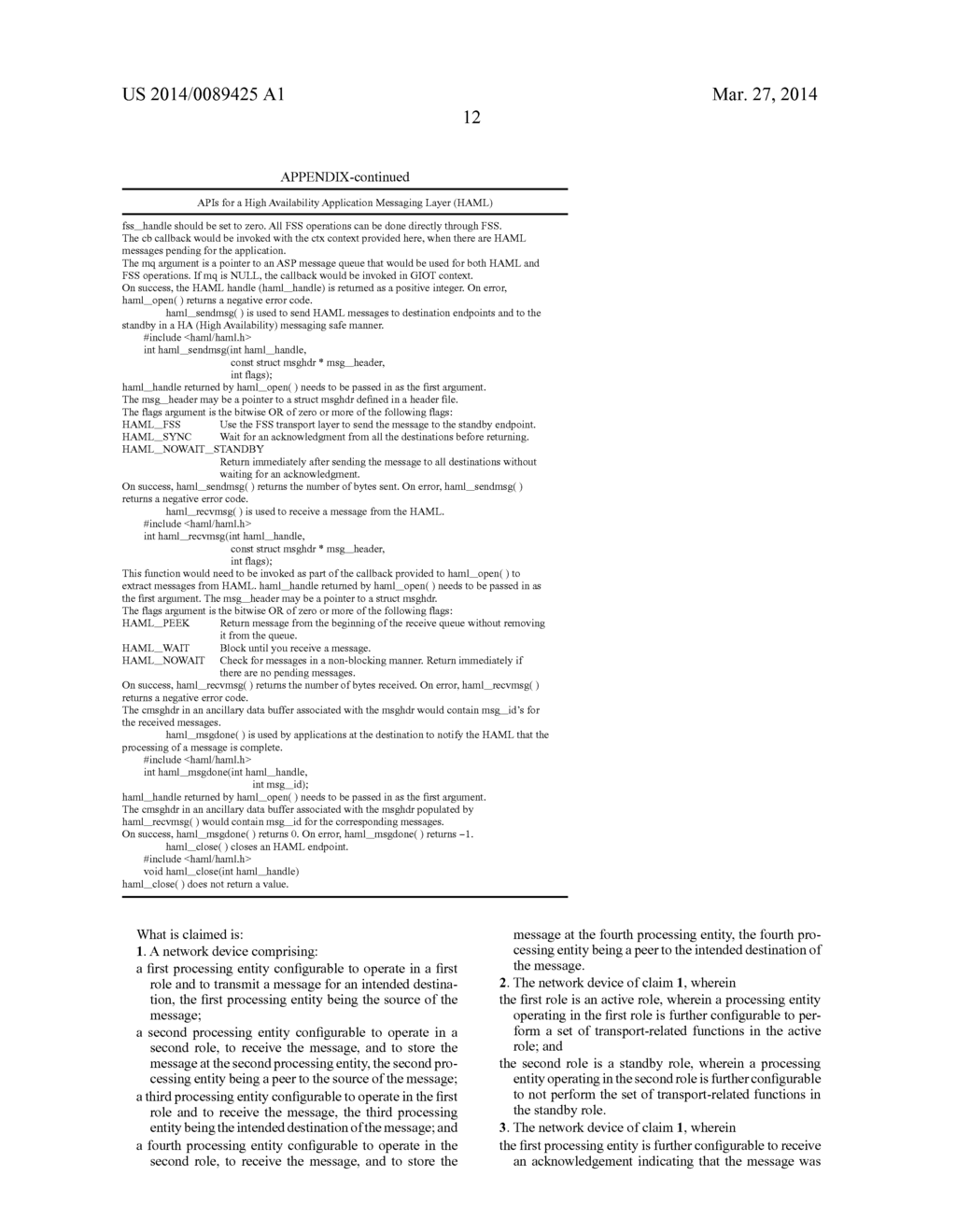 HIGH AVAILABILITY APPLICATION MESSAGING LAYER - diagram, schematic, and image 22