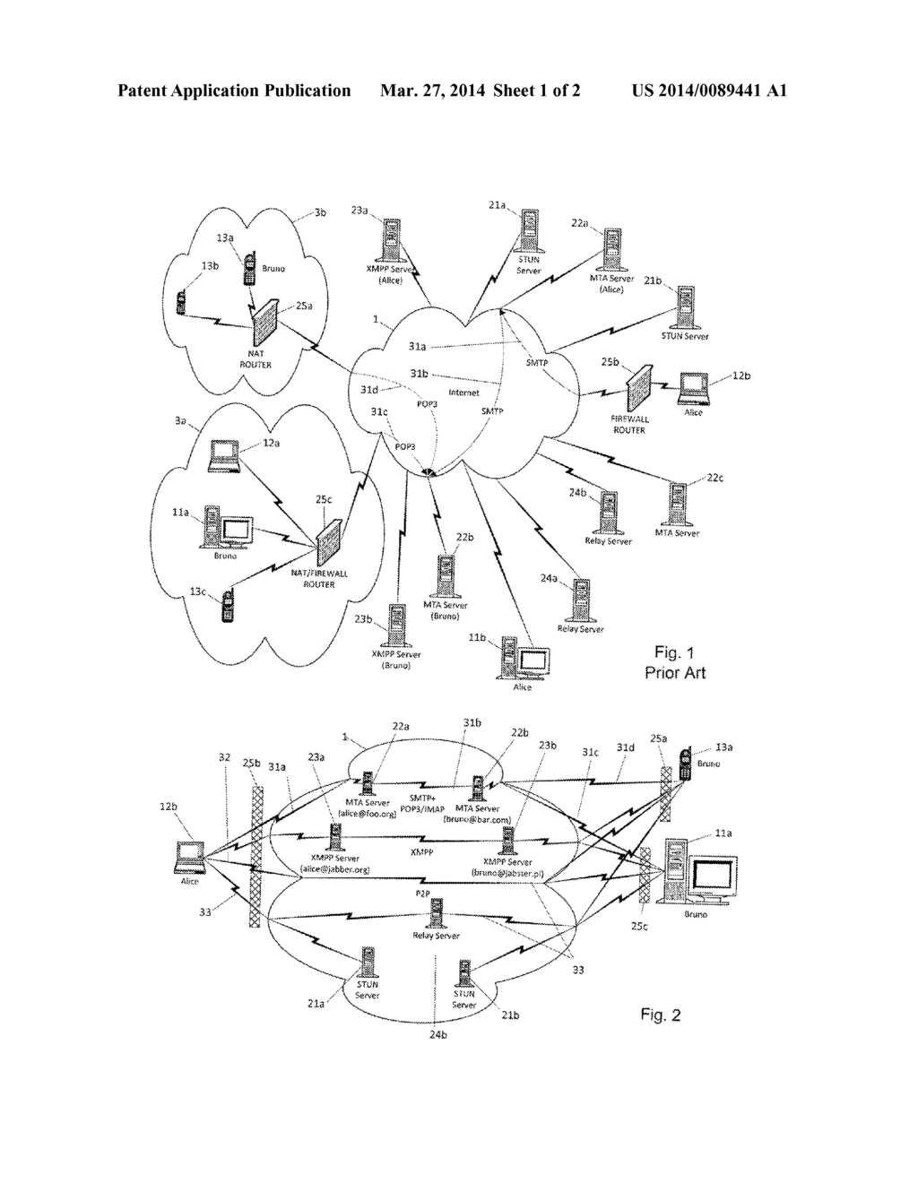 Method And System Of Transferring Electronic Messages Using An Instant     Messaging Protocol - diagram, schematic, and image 02