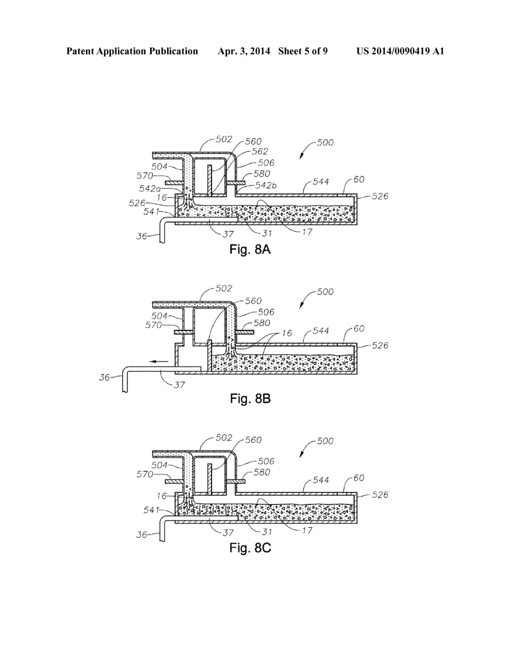 APPARATUS, SYSTEMS AND METHODS FOR REDUCING FOAMING DOWNSTREAM OF A     SUBMERGED COMBUSTION MELTER PRODUCING MOLTEN GLASS - diagram, schematic, and image 06