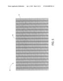 METHOD OF FABRICATION OF A WEAVE OF MATERIAL STRIPS WITHIN A METAL MESH diagram and image