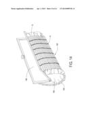 METHOD OF FABRICATION OF A WEAVE OF MATERIAL STRIPS WITHIN A METAL MESH diagram and image