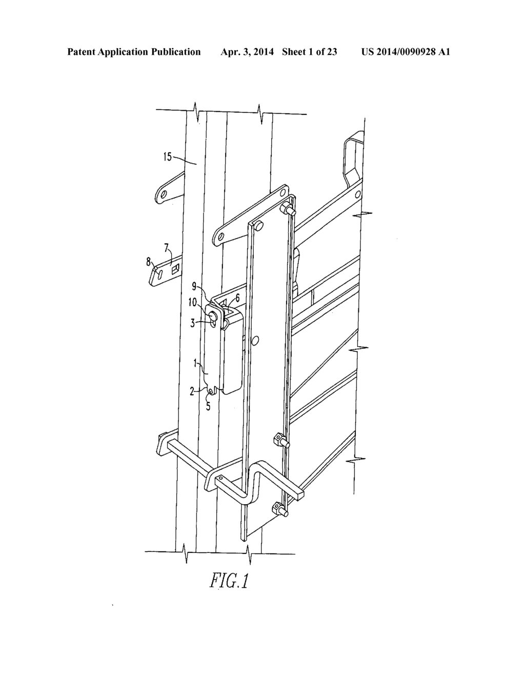 Steel Pump Jack With Safety Latch and Method - diagram, schematic, and image 02