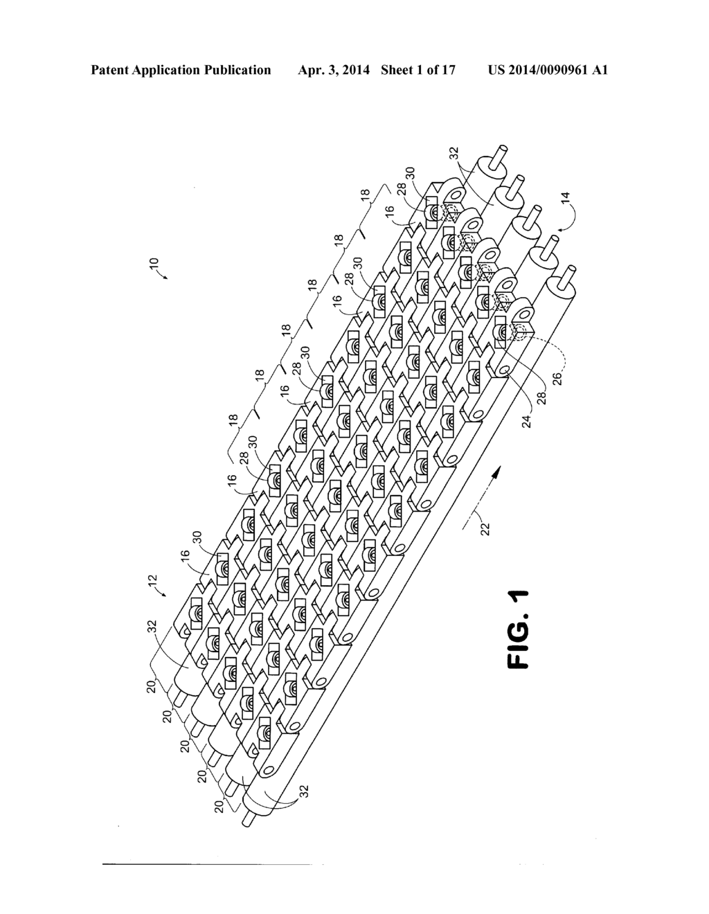 CONVEYOR BELT HAVING BIDIRECTIONAL STACKED ROLLERS - diagram, schematic, and image 02