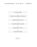 LIGHT EMITTING DIODE HAVING TWO SEPARATED SUBSTRATE PARTS CONNECTED     TOGETHER BY ENCAPSULATION diagram and image